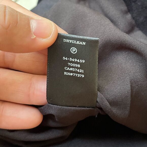 Ann Taylor Black Velvet Blazer Jacket Hook Closure Size 2 - Picture 8 of 12